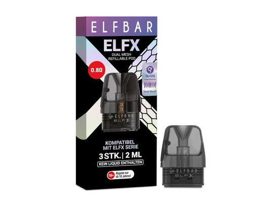 ELFBAR ELFX Pods 3er Pack – Bis zu 2000 Züge pro Pod & intensiver Geschmack