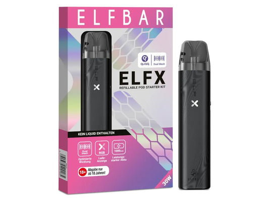Elfbar ELFX Pod Kit – Top‑Fill, Dual‑Mesh, MTL & RDL
