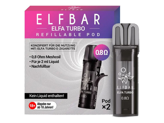 ELFBAR ELFA Refillable Pod Turbo 2er Pack (Leer Pod)