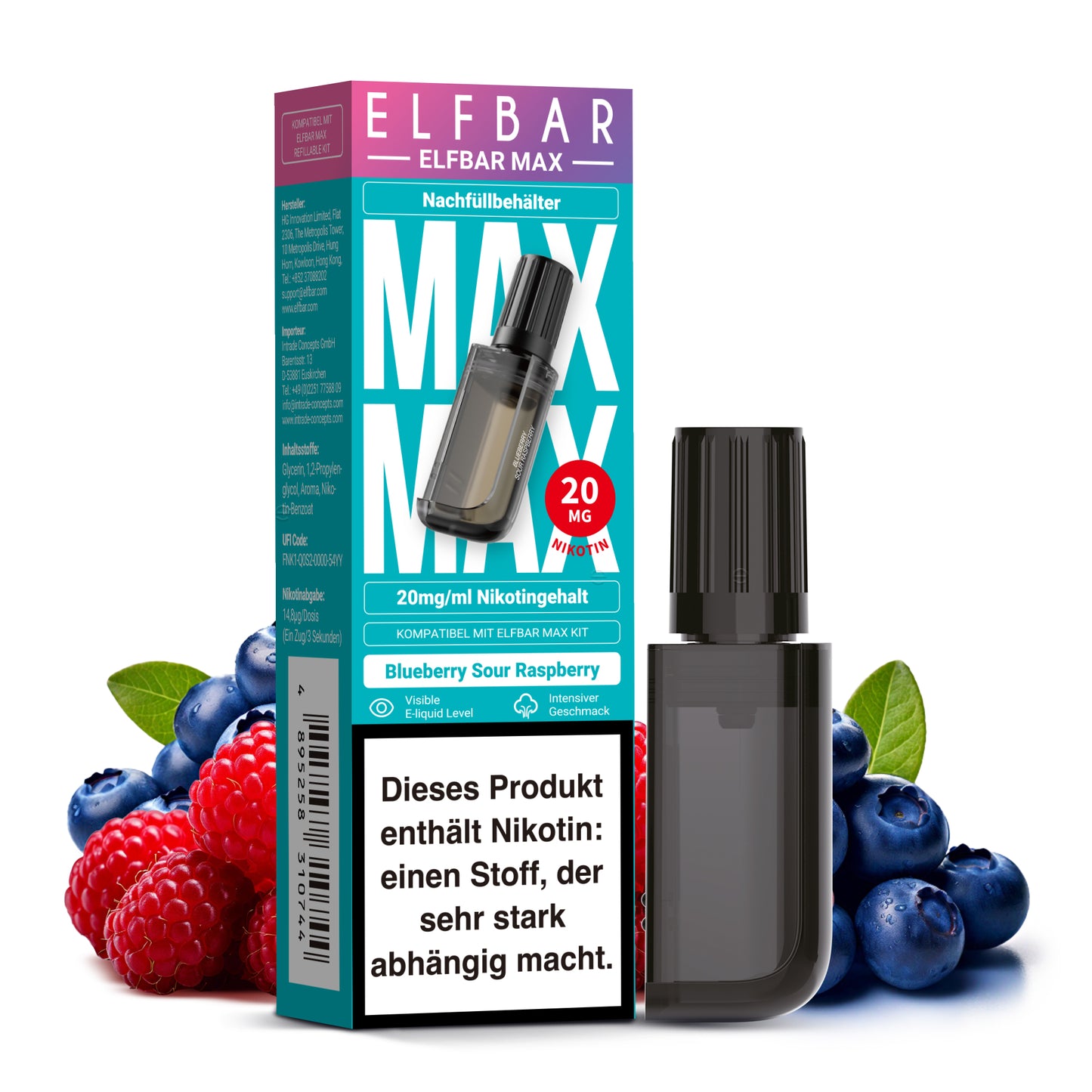 ELFBAR MAX Pod – Bis zu 6000 Züge | Intensiver Geschmack & Langanhaltender Dampfgenuss